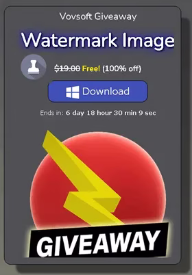 Vovsoft Watermark Image Free License Key – Get $19 License for Free | Free Download