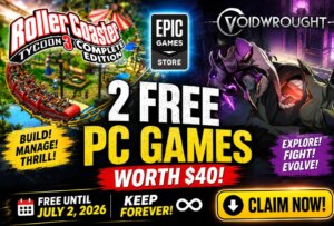Get 2 Free PC Games on Epic Right Now — RollerCoaster Tycoon 3 & Voidwrought (Worth $40) | Free Download